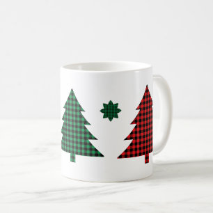 Buffalo Plaid Trees Coffee Mug