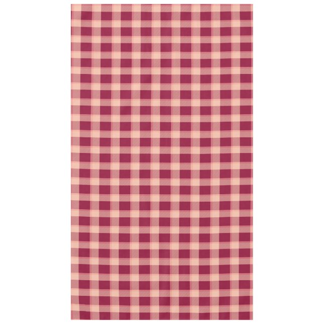 Buffalo plaid trendy modern checks red  tablecloth (Front)