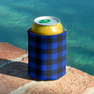 Buffalo Plaid Trendy Rustic Lumberjack Can Cooler