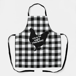 Buffalo Plaid Ugly Chicken Apron