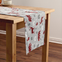 Buffalo Plaid Woodland Animals Pattern