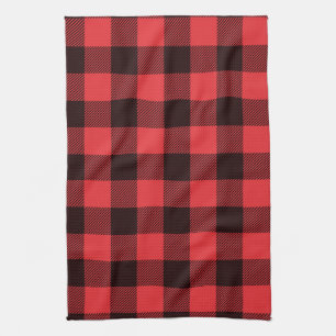 Buffalo Red Black Plaid Tea Towel