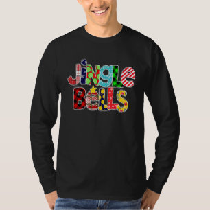 Buffalo Red Plaid Jingle Bells Christmas Family Pa T-Shirt