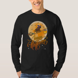 Buffalo Ride Witch Shotgun Moon Vintage Buffalo Ha T-Shirt