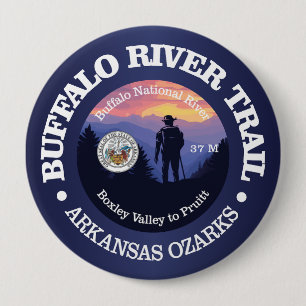 Buffalo River Trail (rd2) 10 Cm Round Badge