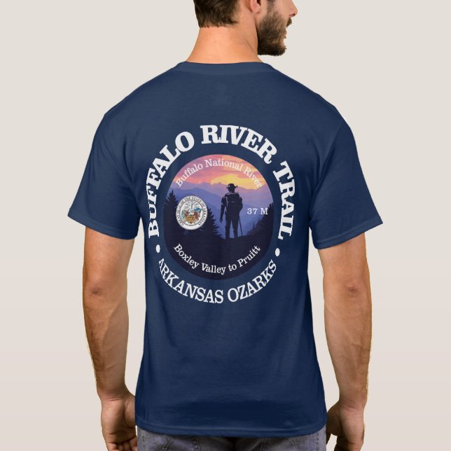 Buffalo River Trail (rd2) T-Shirt (Back)
