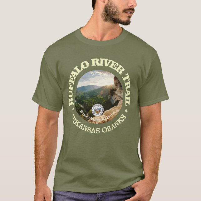 Buffalo River Trail (rd) T-Shirt (Front)