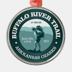 Buffalo River Trail (T) Metal Ornament