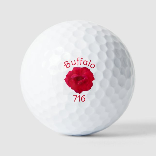 Buffalo Rose Golf Balls (Front)