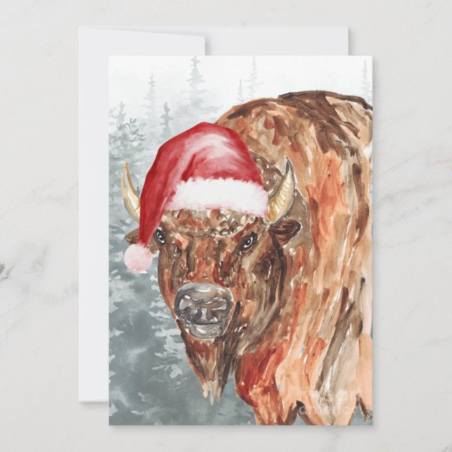 Buffalo Santa Holiday Card (Front)