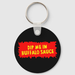 Buffalo Sauce Hot Chicken Wings R Food Key Ring