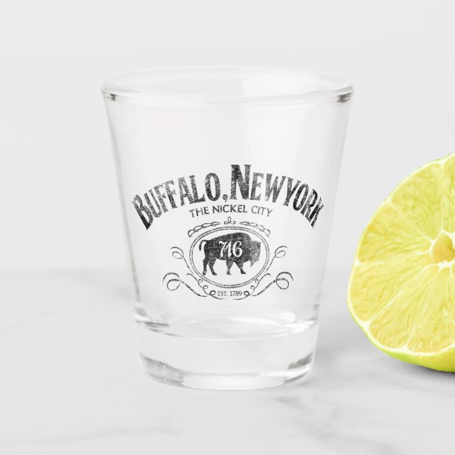 Buffalo Shot Glass (Front)