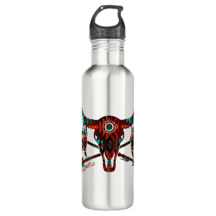 Buffalo Skull And Arrows Stainless Steel Water Bot 710 Ml Water Bottle