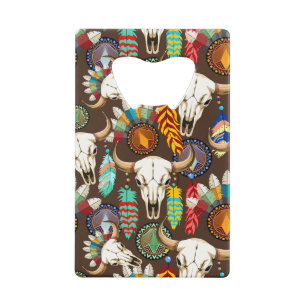 Buffalo Skull Native American Emblem