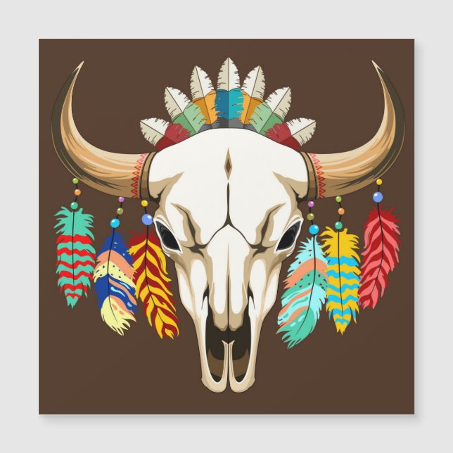 Buffalo Skull Native American Emblem (Front)