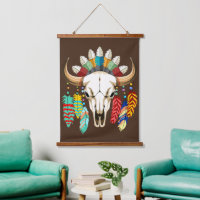 Buffalo Skull Native American Emblem
