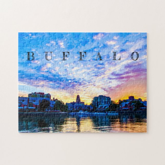 Buffalo Skyline Jigsaw Puzzle (Horizontal)
