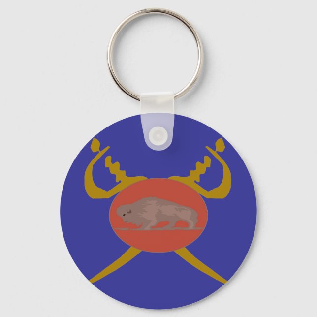 Buffalo Soldier Badge Key Ring (Front)