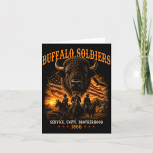 Buffalo Soldiers African Aamerican Black History Card
