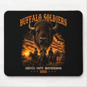 Buffalo Soldiers African Aamerican Black History Mouse Pad