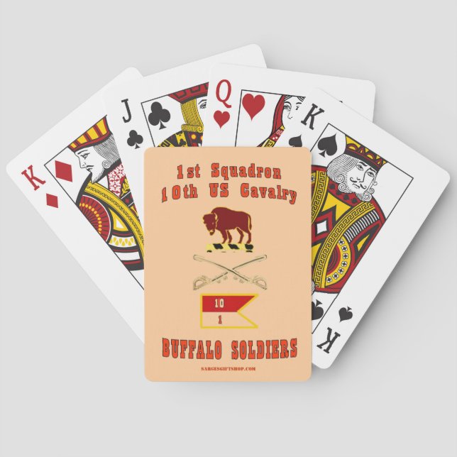 BUFFALO SOLDIERS PLAYING CARDS (Back)