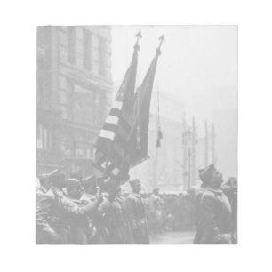 "Buffalo" Soldiers Returning Colours - 1919 Notepad