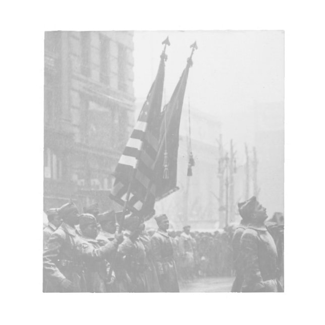 "Buffalo" Soldiers Returning Colours - 1919 Notepad (Front)