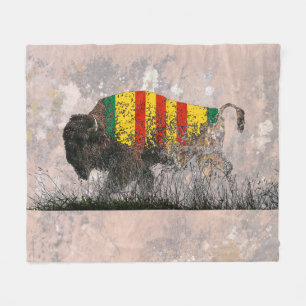 Buffalo Spirit "Vietnam Veteran" Fleece Blanket