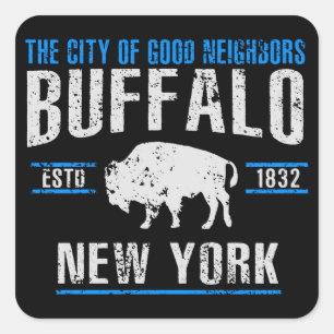 Buffalo Square Sticker