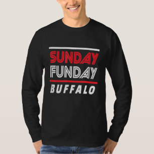 Buffalo Sunday Funday Funy Buffalo New York Sunda T-Shirt