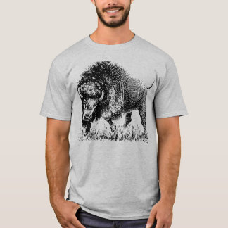 Buffalo T-Shirt, men's grey T-Shirt