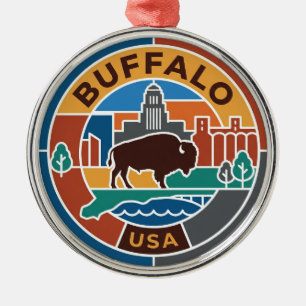 Buffalo USA Metal Ornament