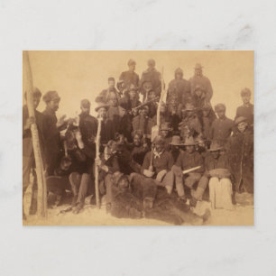 Buffalo Warriors: American Black Fighting Cavalry Postcard