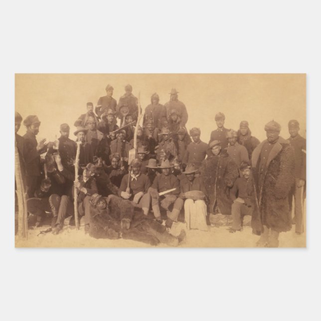 Buffalo Warriors: American Black Fighting Cavalry Rectangular Sticker (Front)