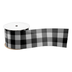 Buffalo White Satin Ribbon