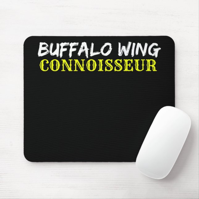Buffalo Wing Obsessed Addict BBQ Chicken Wing Bask Mouse Pad (With Mouse)