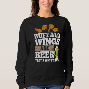 Buffalo Wings Fried Chicken Hot Wing Sauce  1 Sweatshirt