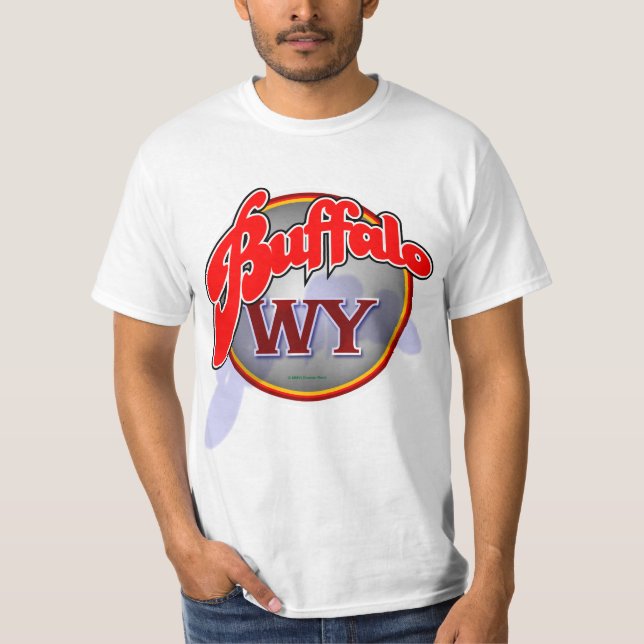 Buffalo WY swoop shirt (Front)