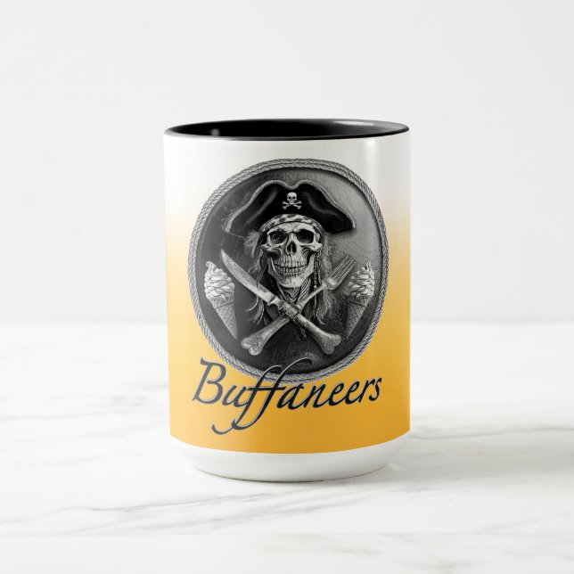 Buffaneers Pirate Skull with Utensils & Ice Cream Mug (Center)