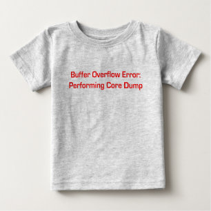 Buffer Overflow Red Baby T-Shirt