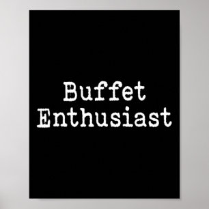 Buffet Enthusiast Funny Food Lover Cruise Vacation Poster