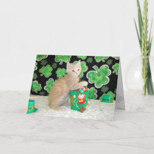 Buffington The Cat - St. Patrick's Day Card
