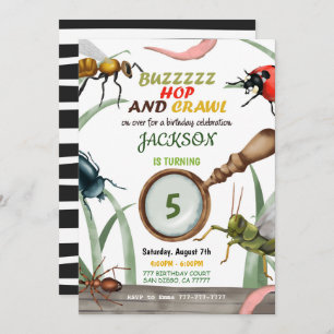 Bug Birthday Invitation