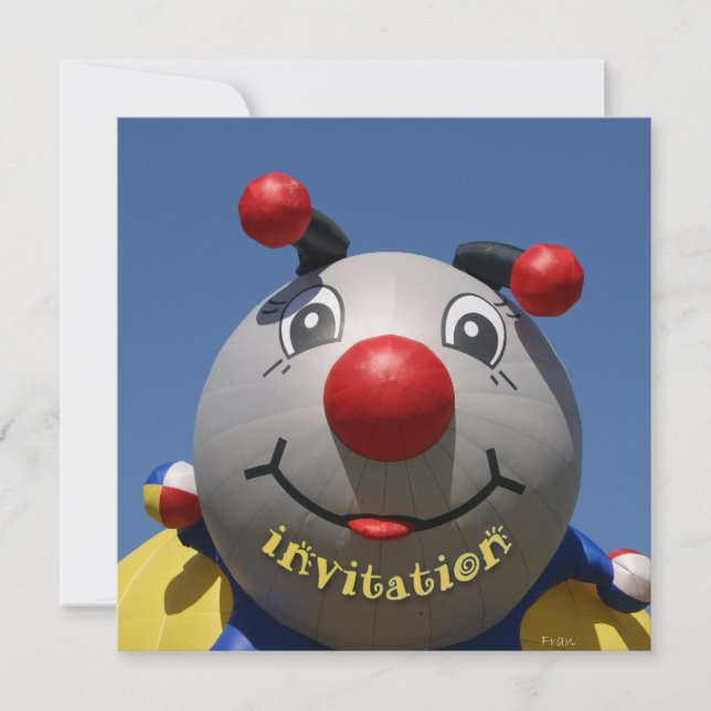 bug birthday party invitation (Front)