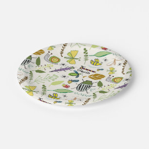 Bug Birthday Plates Personalised 