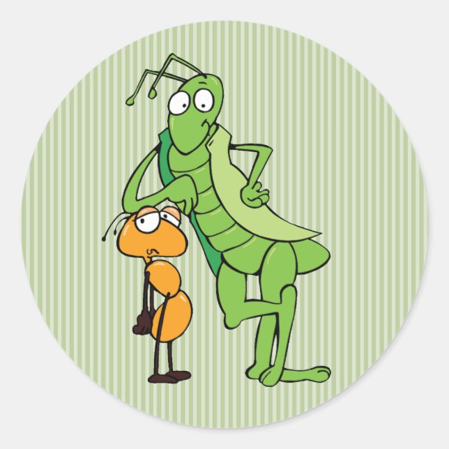 Bug Buddies Classic Round Sticker (Front)