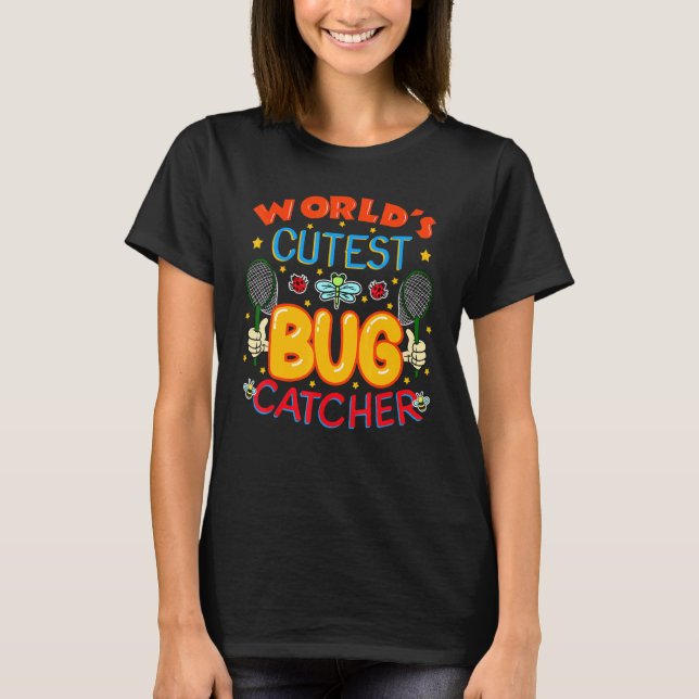 Bug Catcher Ladybug Entomologist Student Insect Lo T-Shirt (Front)