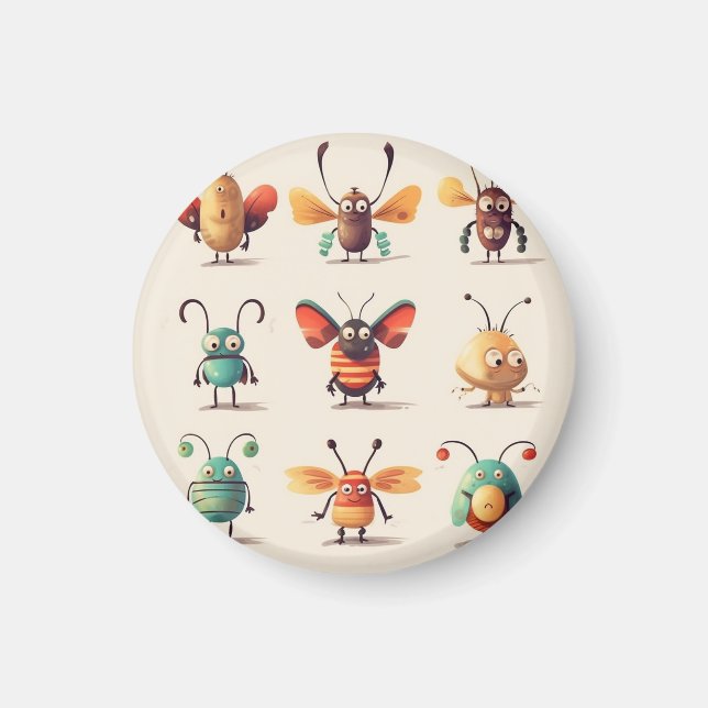 bug, creature magnet, weird pin magnet (Front)