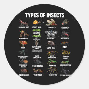 Bug Enthusiast - Men, Women, & Kids Funny Insect Classic Round Sticker