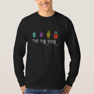Bug Entomology Insect Collector Beetle Fab Four Ps T-Shirt